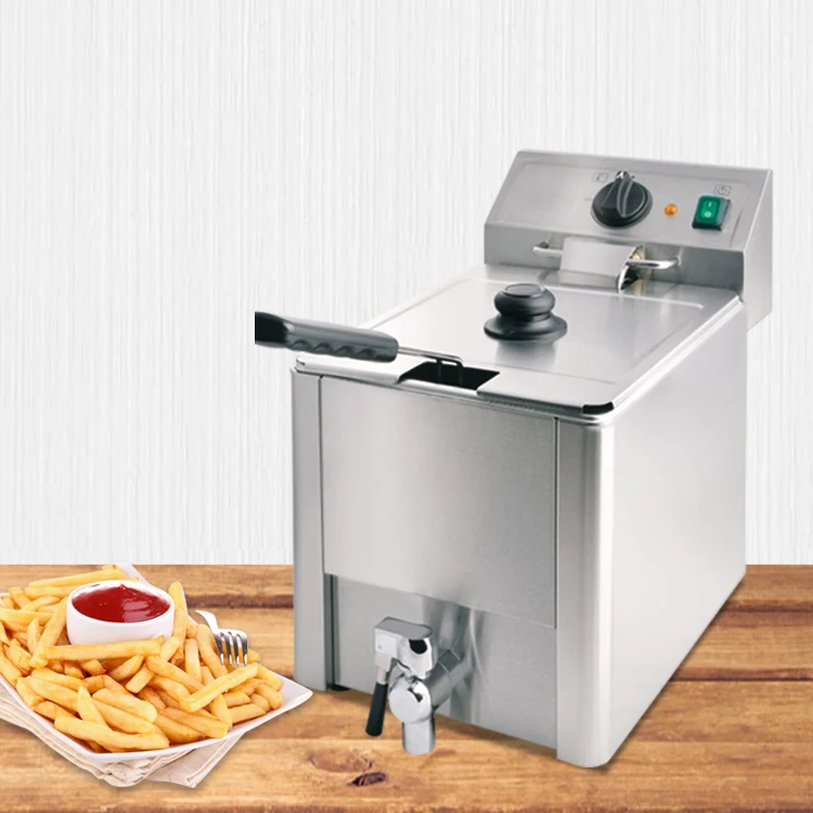 Электрическая фритюрница с одним резервуаром, 8 л