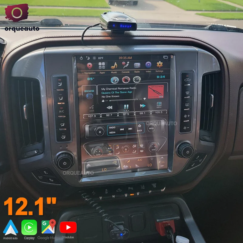 Tesla Style Screen Smart Radio Carplay Stereo for Chevrolet Silverado GMC SIERRA 2014-2019 GPS Navigation Upgrade