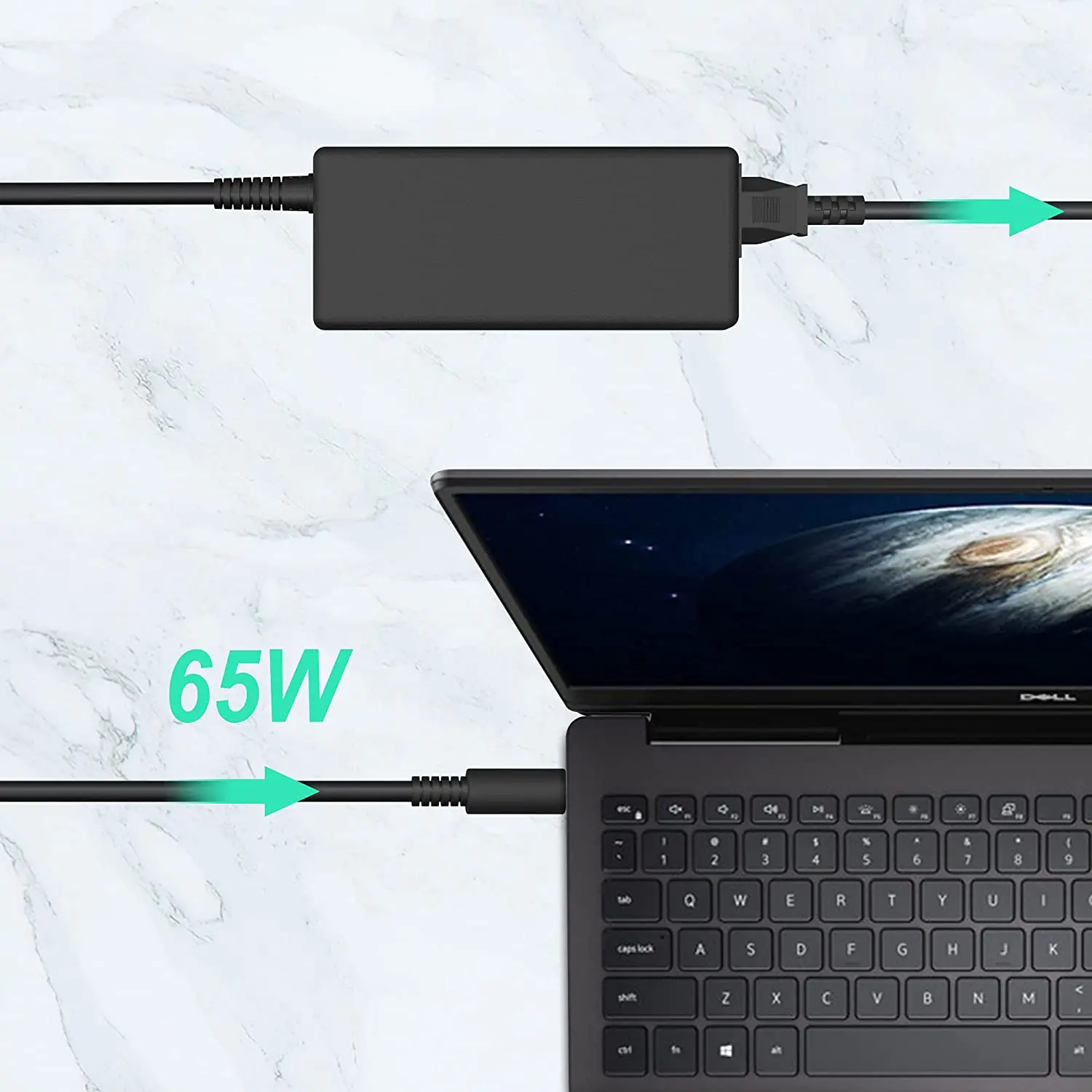 65W 20V 2A Laptop Charger Universal Power Adapter for Dell Charger
