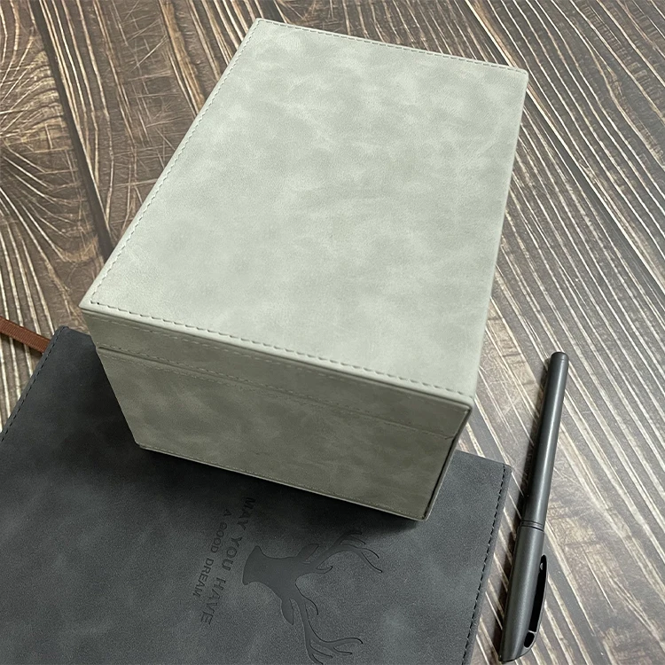 handmade high quality leather Keyless Car Signal Blocker Box RFID case Faraday box