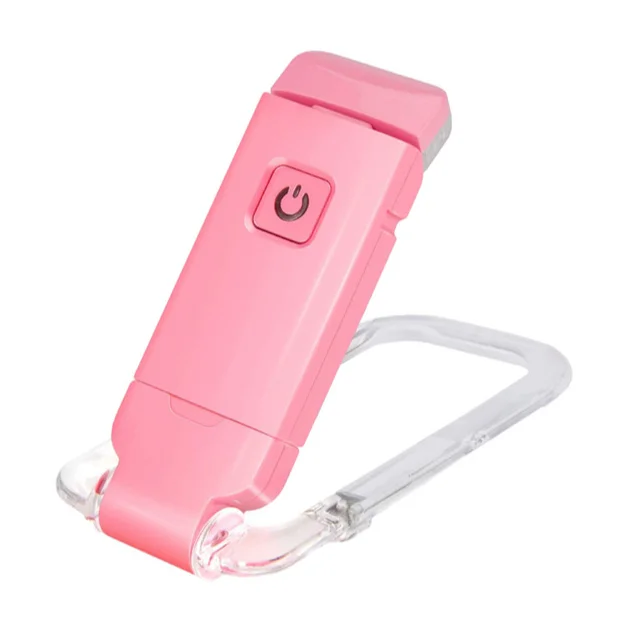 USB Rechargeable Mini LED Book Reading Light Portable Bookmark with Adjustable Brightness & Eye Protection Clip