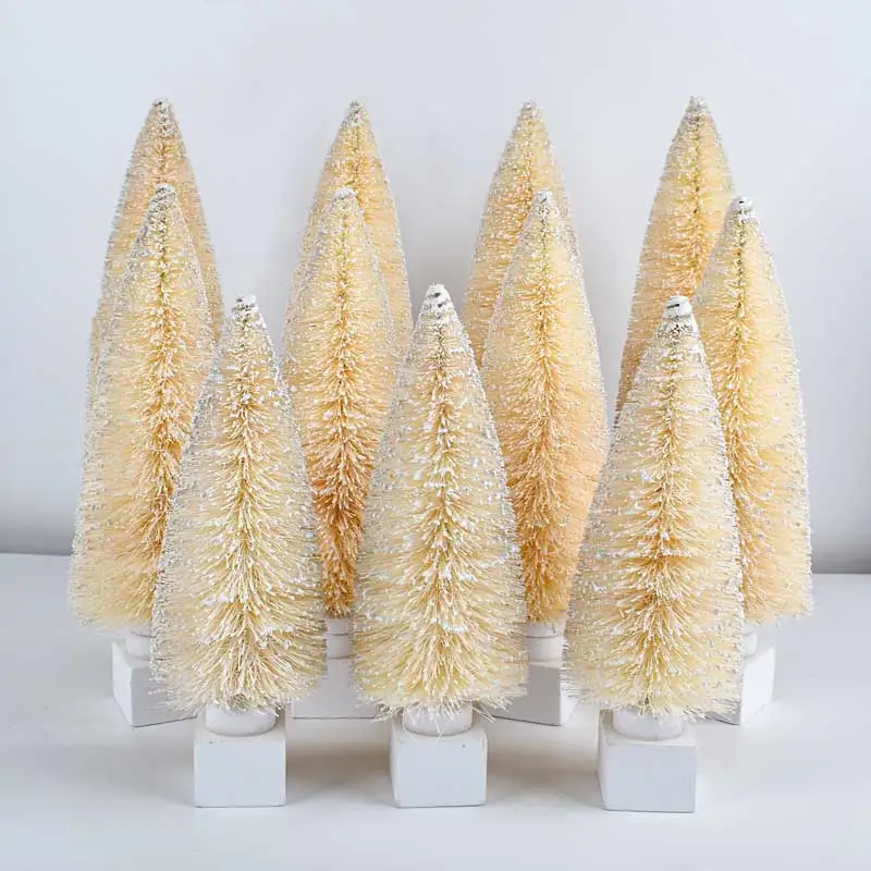 2024 christmas party decoration gift mini  custom 20cm 25cm 30cm tabletop cheap mini christmas tree