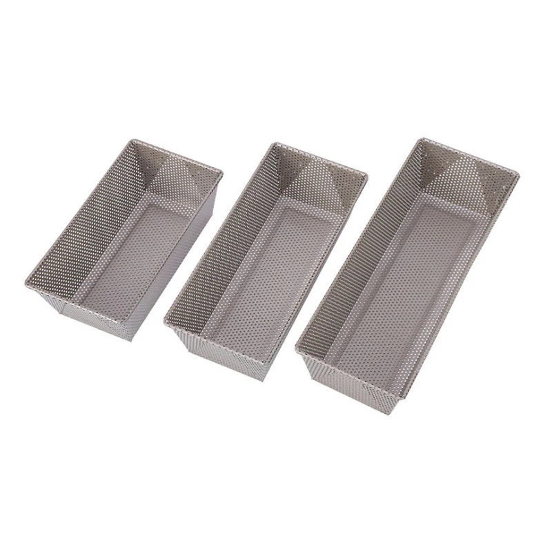 Perforated Bread Toast Nonstick Loaf Pan Bake Mold Bakers Bakeware Baking Box