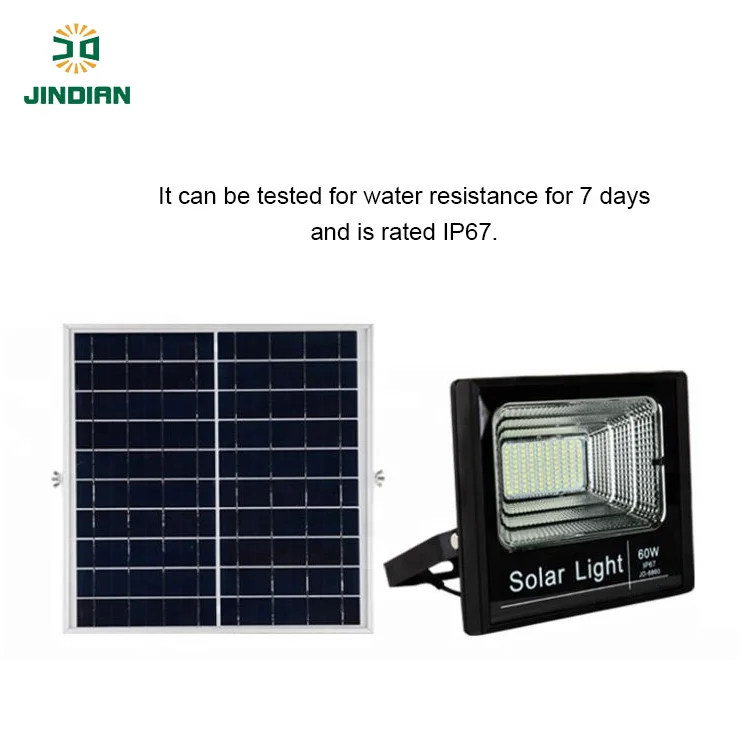 Jindian High efficiency flood light outdoor solar power floodlight
