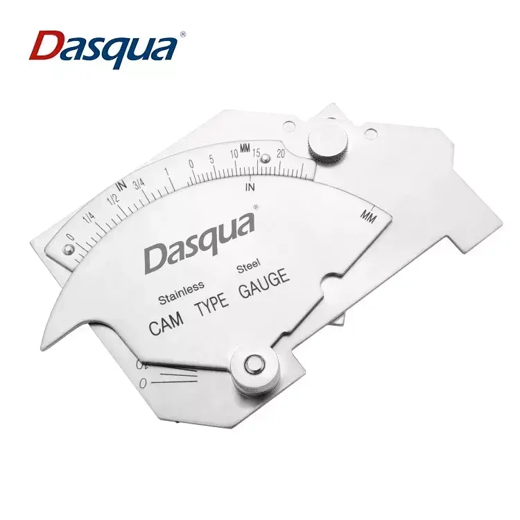 Dasqua Stainless Steel  Bridge Cam Welding Gauge Fillet Weld Throat Gauge Weld Inspection Gauge Measuring Tool