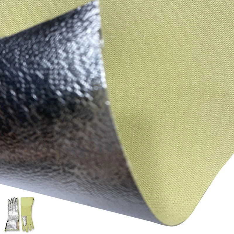Heat Resistant fabric aramid aluminized thermal insulation fabric aluminized aramid fabric