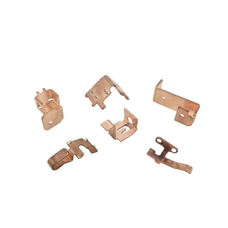 Factory Custom high precision phosphor copper Bronze electronic contacts connectors parts stamping bronze parts