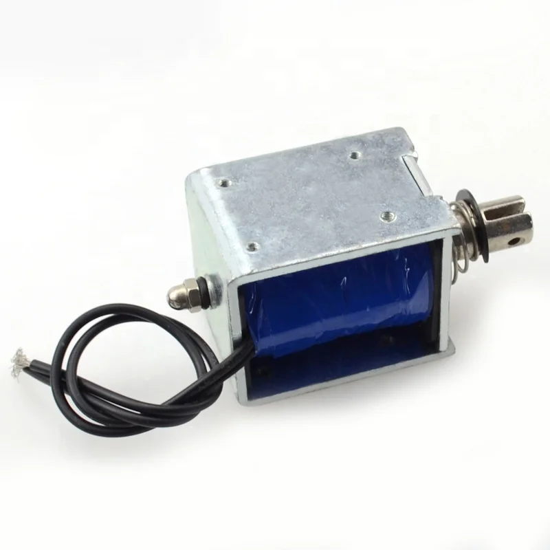 JF-1250B DC 6V 12V DC 24V 36V 360mA Push Pull Type Open Frame Solenoid Electromagnet 10mm 60N