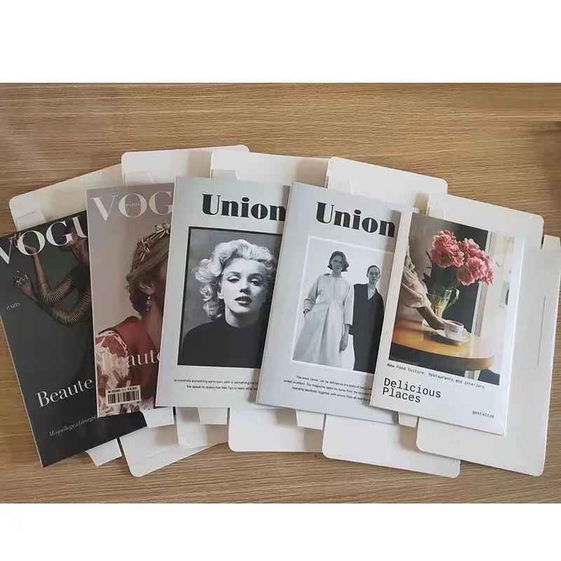 Modern Minimalist English Book Folding Ornament Soft Study Decor Props for Home Coffee Shop Hotel