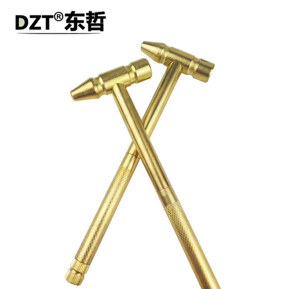 Solid Brass Copper Colour Head Sledge Hammer for Watch Repair Hammer