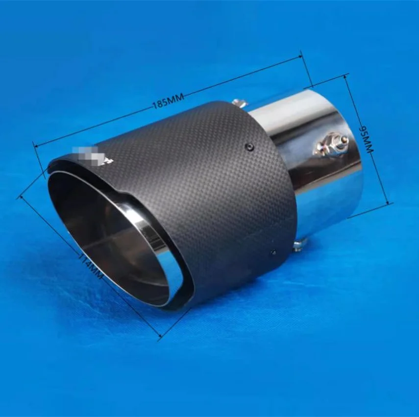 114mm SUV pickup modified AK style modified exhaust tip muffler carbon fiber exhaust pipe