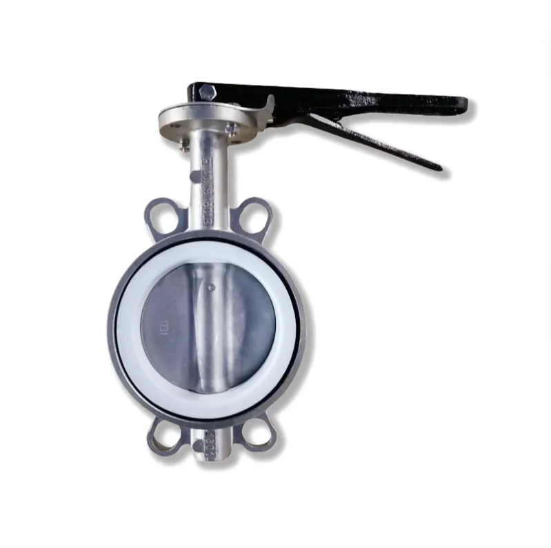 2.5 inch Stainless Steel CF8M CF8 Wafer Type Butterfly Valve Connection to Pn10/Pn16/Cl125/Cl150/JIS 10K