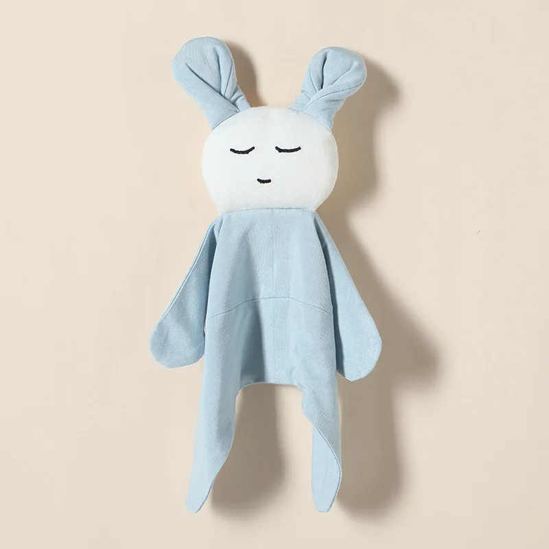 Newest Creative Gift Bamboo Chewable Soft Towel Baby Crib Stroller Play Toy Security Blanket Soothe Doll Rabbit Comforter Toy