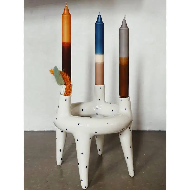 Scented Candle Flowers Aromatherapy Candles Soy Wax Personalized twisted pillar candle