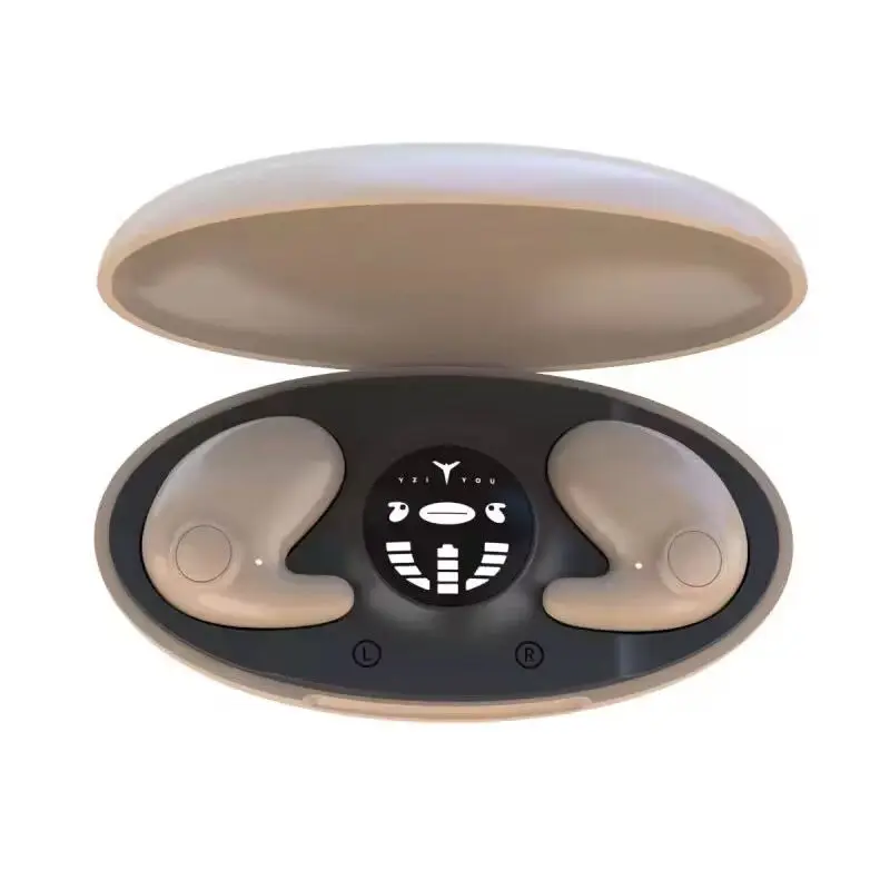 No Need to Insert Ear Sleep Bluetooth Earphones Wireless Bone Conduction  Enjoy Long Battery Life Dual Stereo Sound