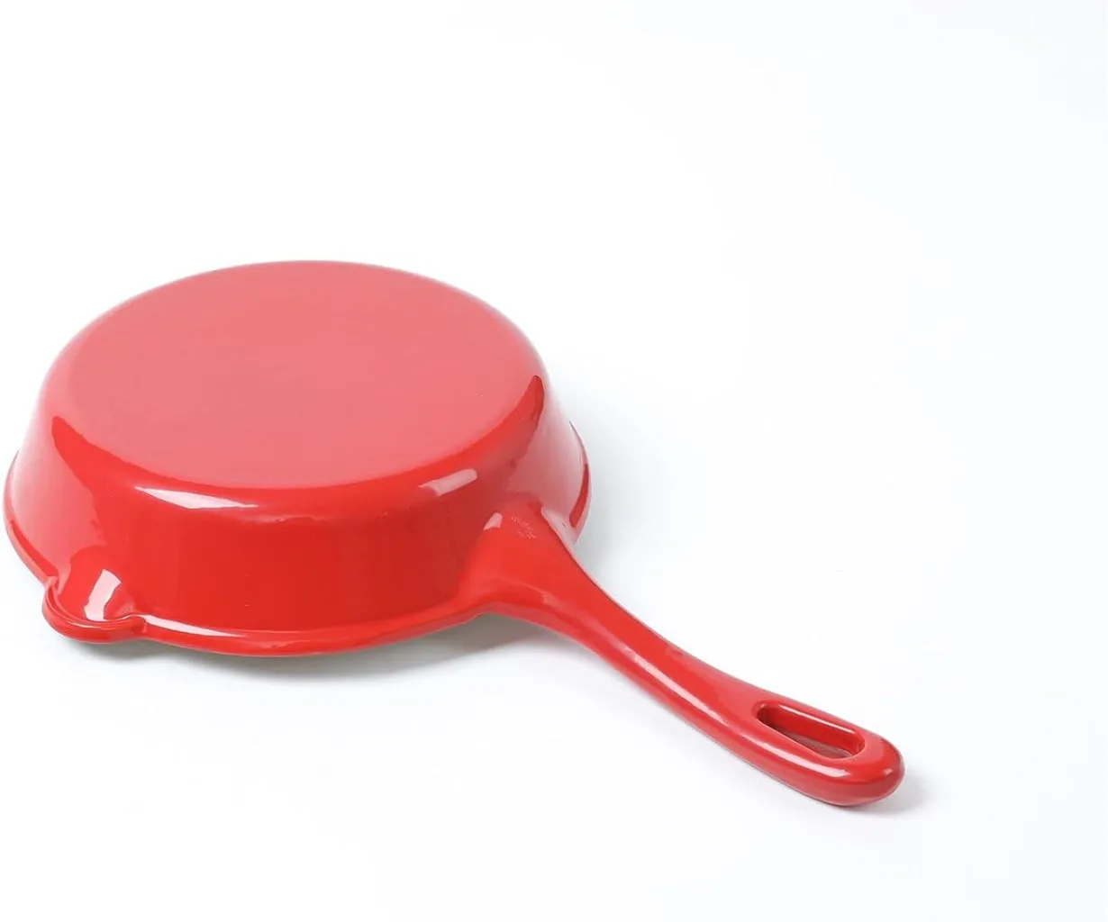 Cake Pan Cast Iron Pan Wholesale Enamel Coating Frying Pan Round With Iron Handles OEM ODM Factory