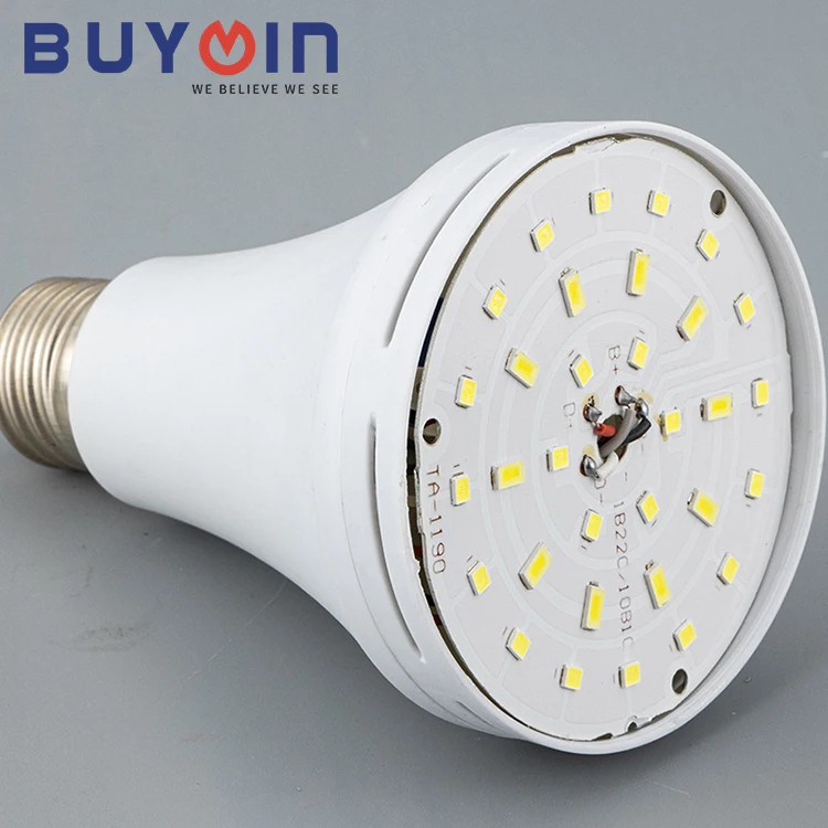 Emergency Light AC85 265V DOB 9W 12W 15W Bombillo Rechargeable Led Battery 1200mAh Bombillo Lampara Led Recargable