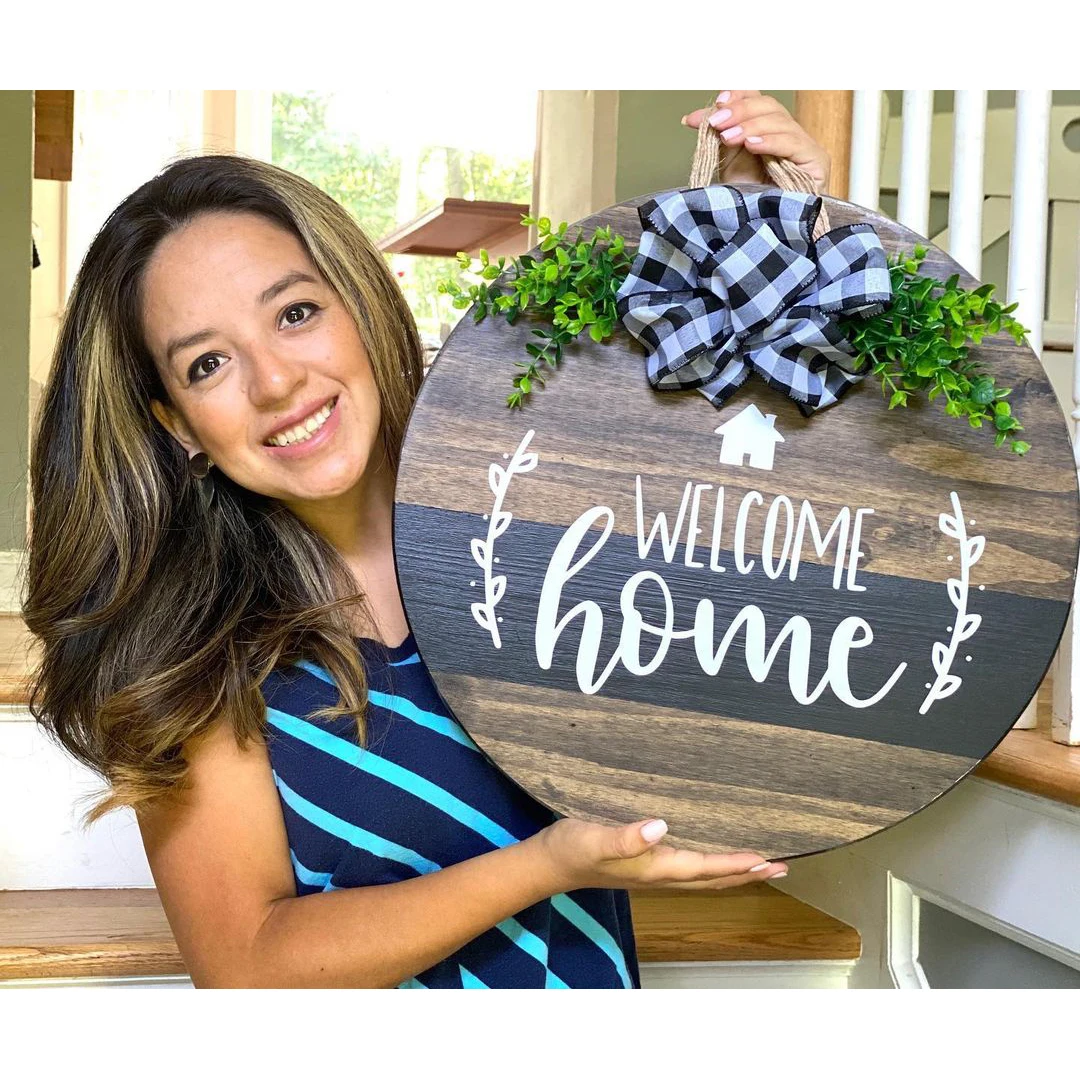 Hot Sale Seasonal Interchangeable Welcome Sign Porch Front Door Decor Welcome Sign for Front Door