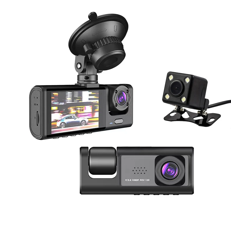 3 Ways Wifi Car Video Recorder Road Camera Dashcam For Vehicle