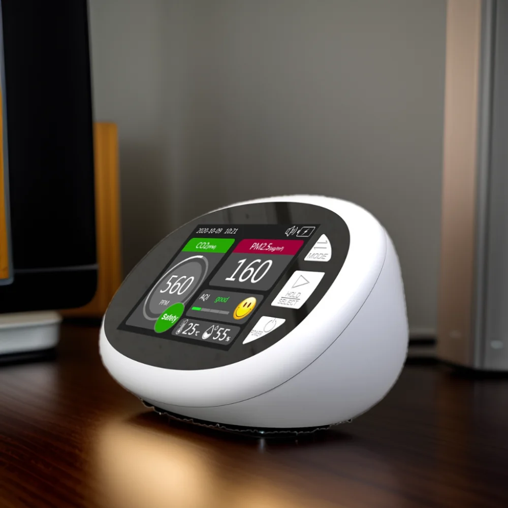 Indoor PM2.5 PM10 Gas Analyzer Portable Air Tester CO2 Controller Tuya WiFi CO2 Sensor Meter CE Certified NDIR Sensor Type