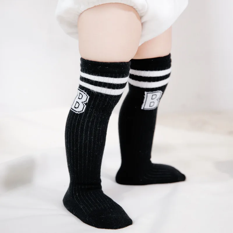 Cotton Lovely Baby Kids Toddlers Girls Knee High Socks Tights with Lace Custom logo Wholesale Baby Stocking Socks