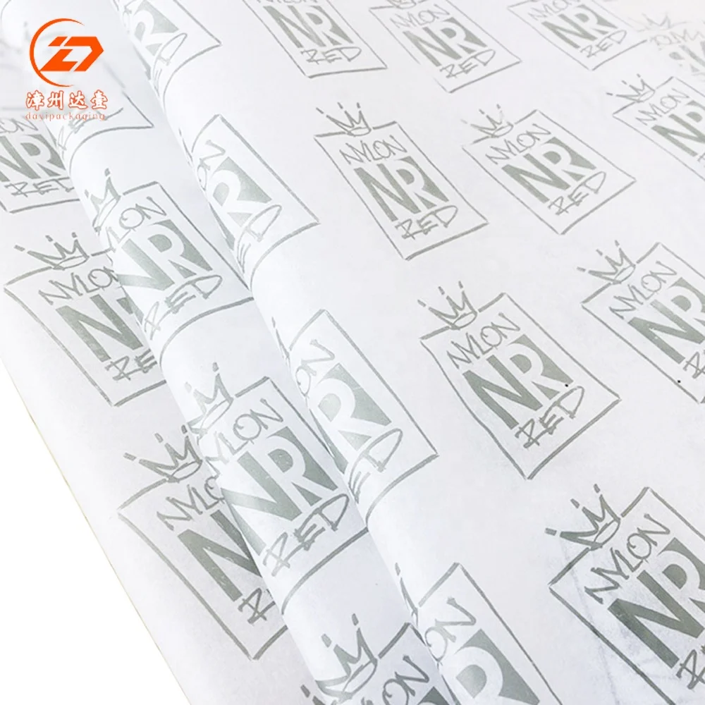 
Wholesale White Printed Wrapping 17G Tissue Paper Sheets With Custom Logo Design 