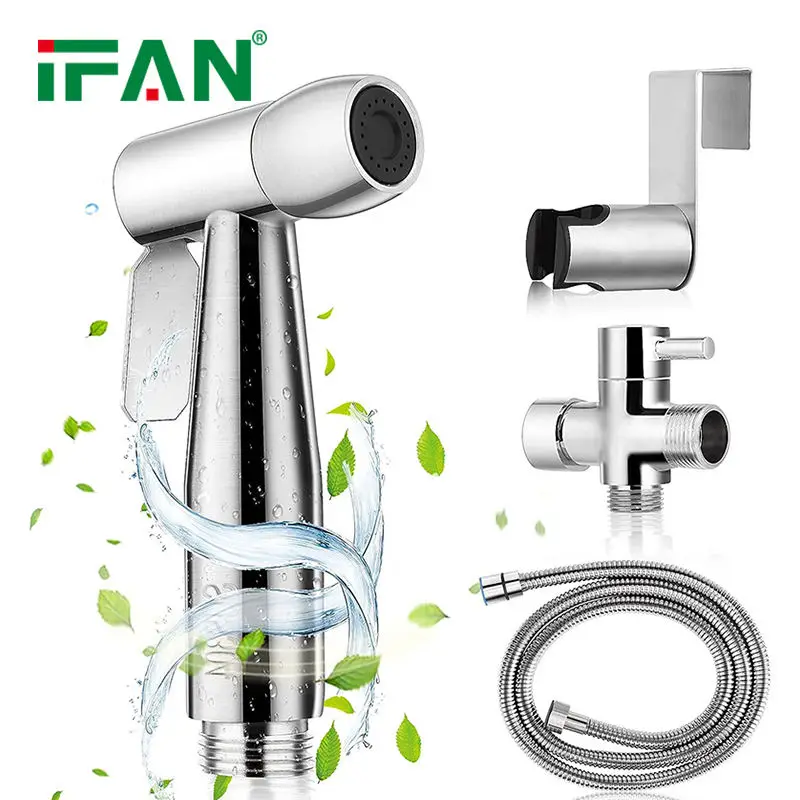 IFAN High Quality Handheld Stainless Steel Shattaf Bidet Spray Bathroom Bidet Shower Bath Sanitary Ware Toilet Bidet Set