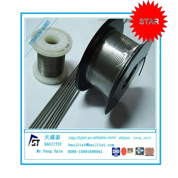 Титановые провода с яркой поверхностью