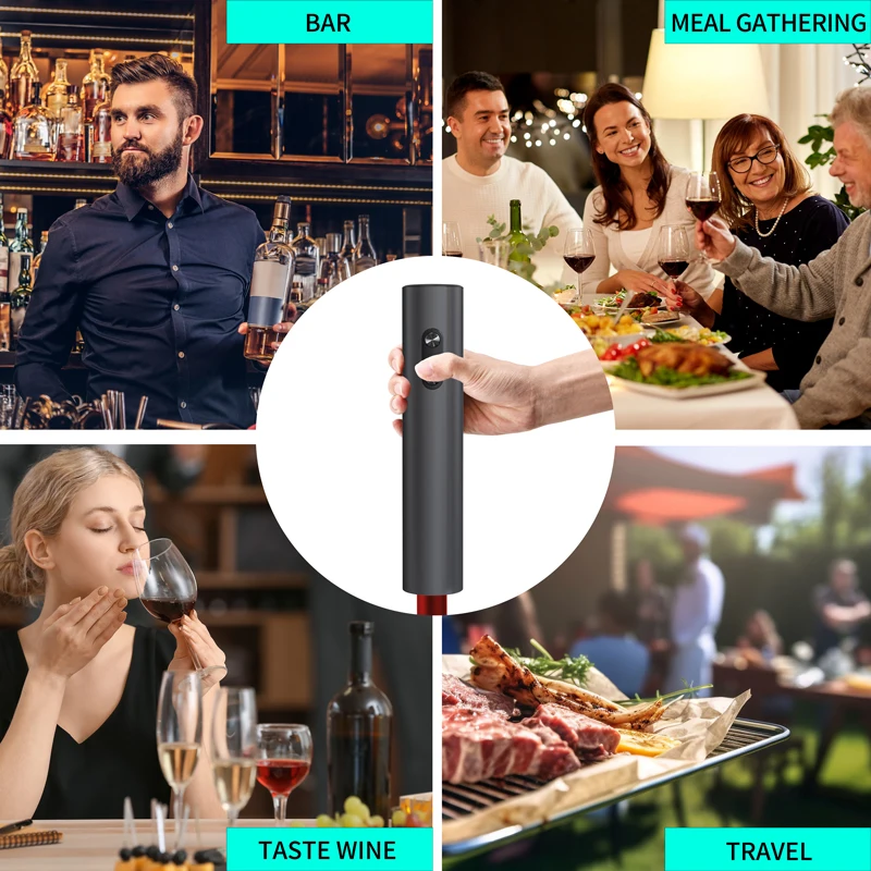USB C Rechargeable Luxury Wine Opener Set Gift Sets Automatic Bottle Opener Electric Wine Opener