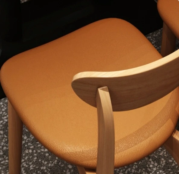 Solid wood restaurant tables and chairs Coffee shop hot pot restaurant milk tea dessert shop sofa furniture dining chair