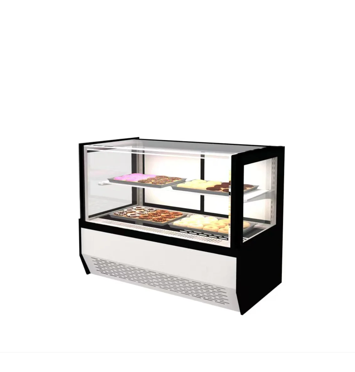 FENXIAN New bezel-less display refrigerator mini bakery equipment dessert refrigerated display cooler