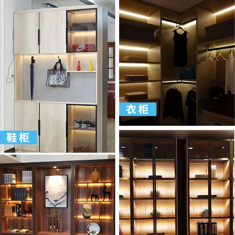 kitchen rgb motion sensor lighting decoration bathroom wardrobe furniture glass under cabinet led closet light