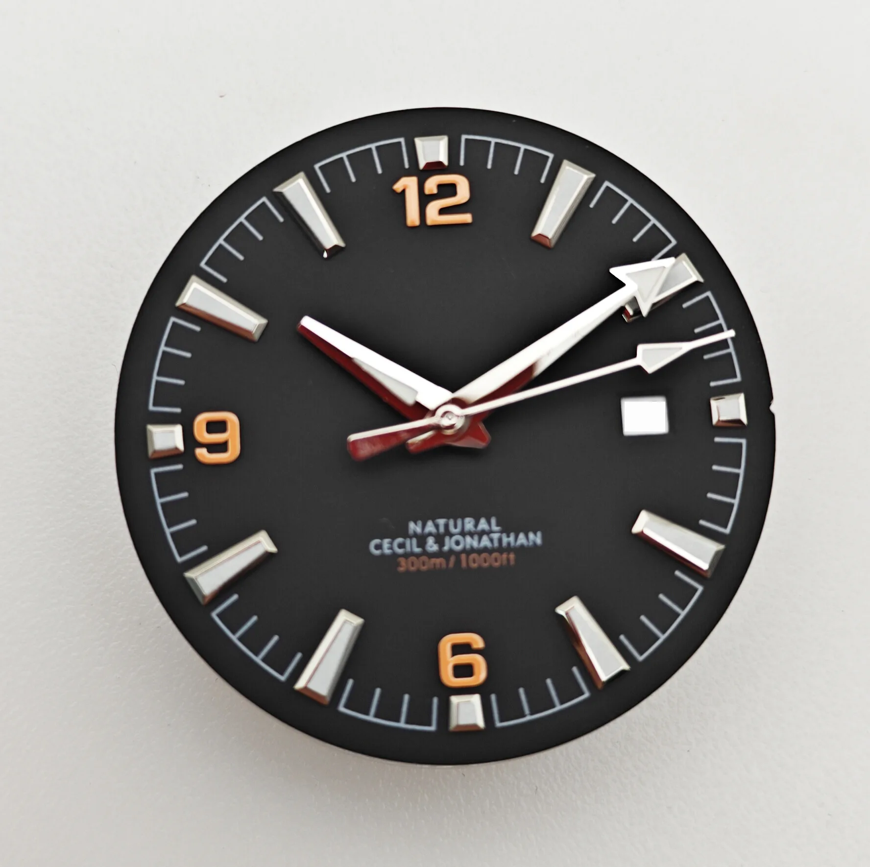 OEM ODM custom watch dial accessories LOGO 33MM dial and hand combination set compatible with 8215 2813 movement