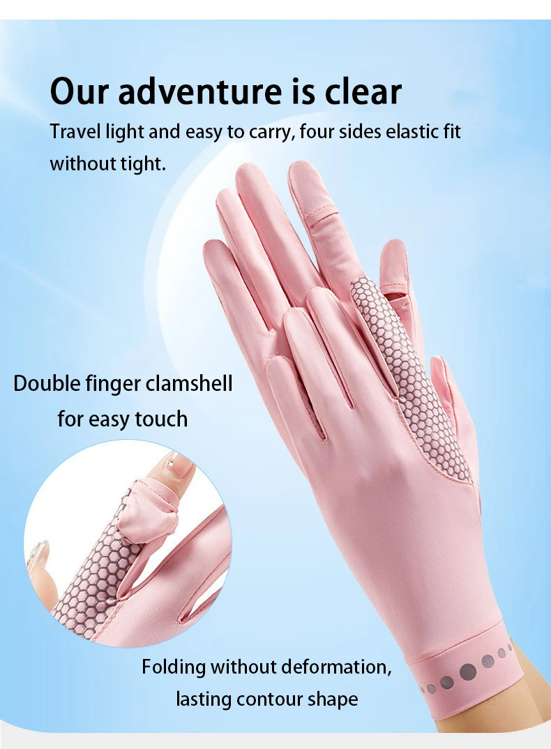 Летние солнцезащитные перчатки с защитой от УФ-лучей, велосипедные спортивные перчатки с открытыми пальцами, крутые тонкие солнцезащитные перчатки из вискозы для вождения
