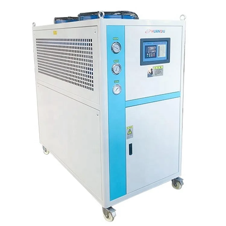 High quality China wholesale air cooled chiller equip blowing machine for plastic production brands 10ton with factory prices