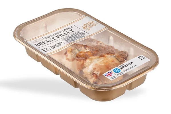 Factory price automatic continuous vacuum MAP sealing machines ready meals meet ball chicken tray sealer packing