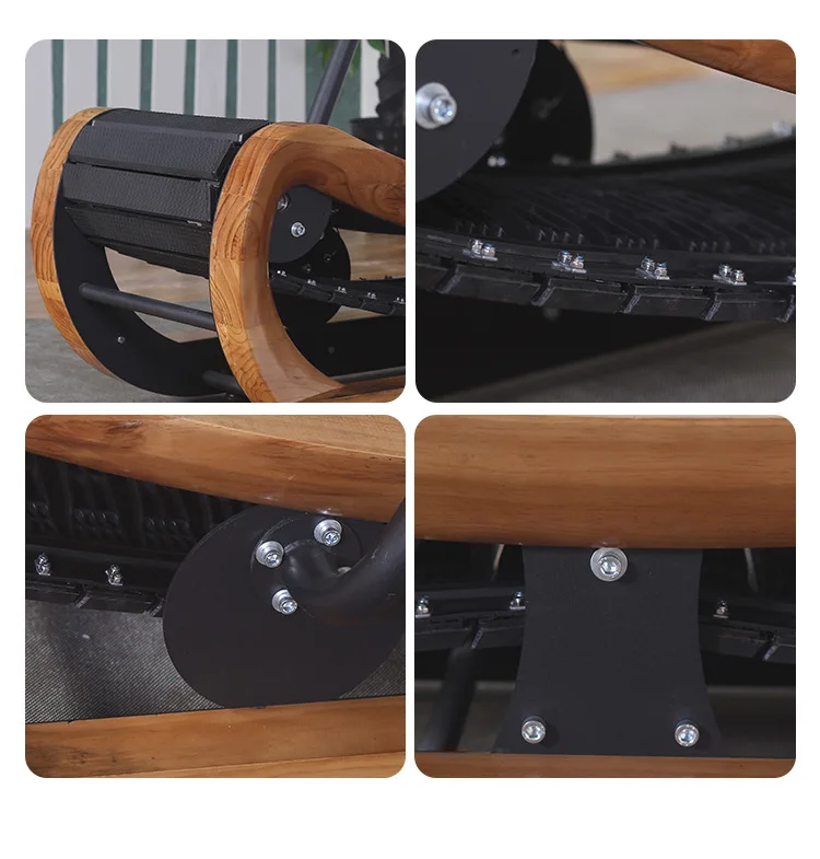 Wooden Home Use Fitness Equipment Cardio Training Bodybuilding Mechanical Curved Treadmill