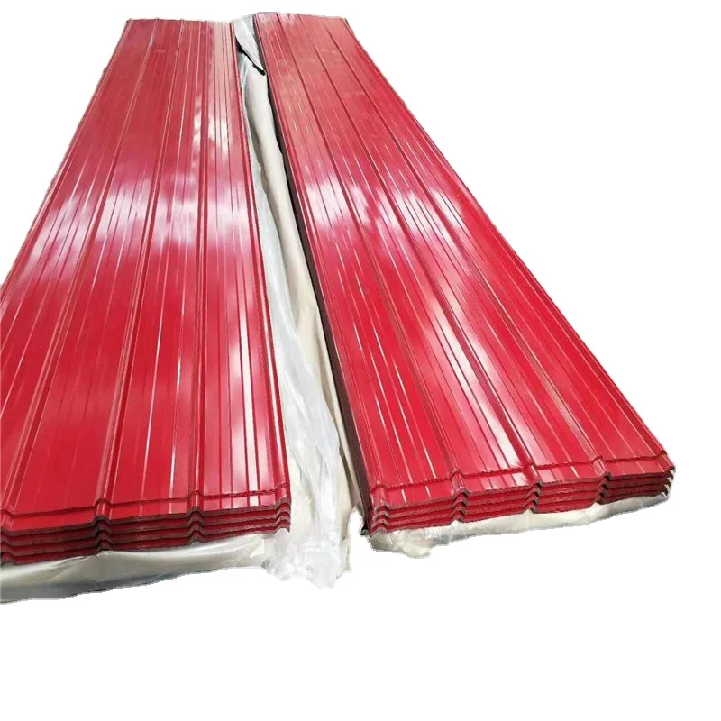 GI PPGI PPGL Color coated 24 26 28 30 Gauge Metal roof Sheets Prices corrugated galvanized steel roofing iron sheet roof tiles