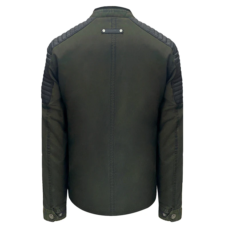 
Super Cool Mens Casual Biker Racer leather jacket Motorcycle Warm Zipper Winter coat Male Jacket 