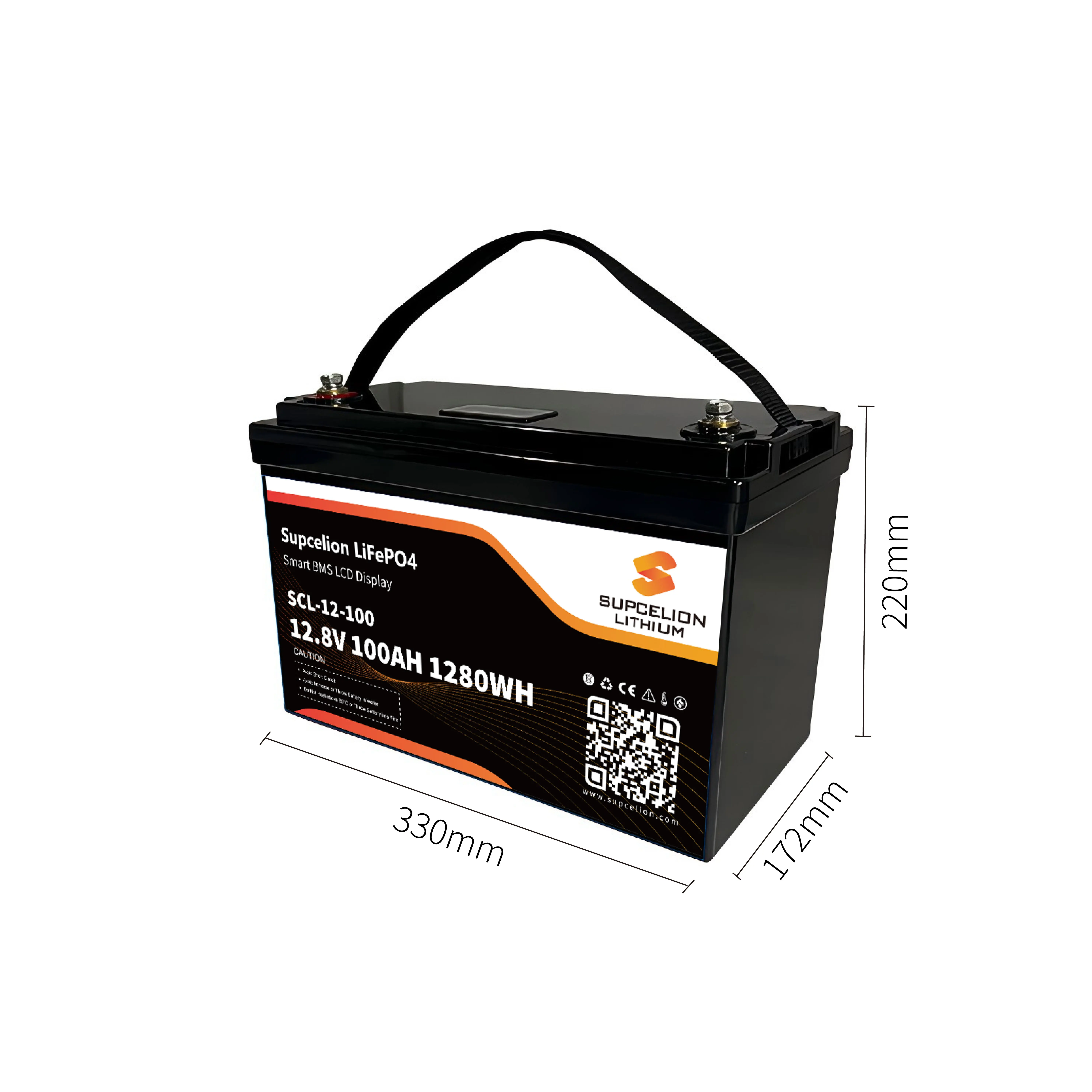 Новые популярные продукты литиевые батареи 12V100Ah для RVs лодок тележек гольфа домашнего хранения энергии