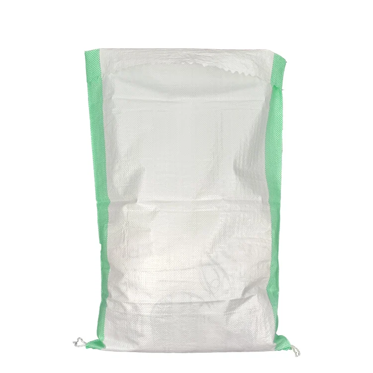 white color polypropylene pp woven sack bag for packing rice flour wheat grain food
