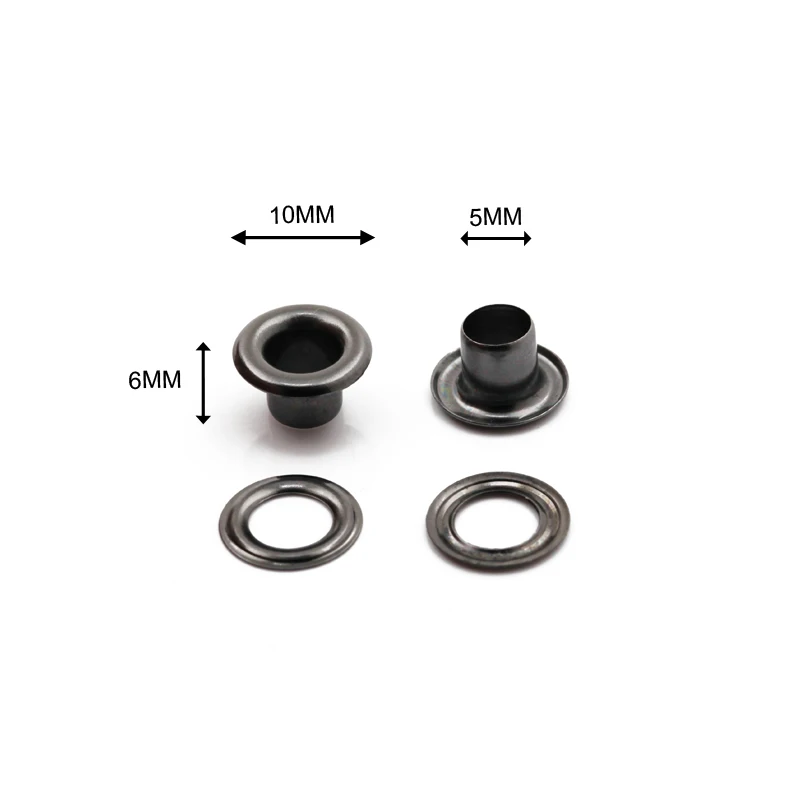 Hot Sale 10mm Different Color Metal Eyelet For Garments Leather Handbag Bag Shoes Purses Eyelet And Grommet