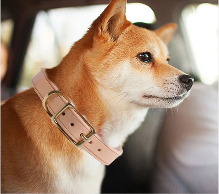 Pet Accessories High Quality Basic Classic Pure Color Soft Fashion Luxury Leather Dog Collar for Small Large Pets
