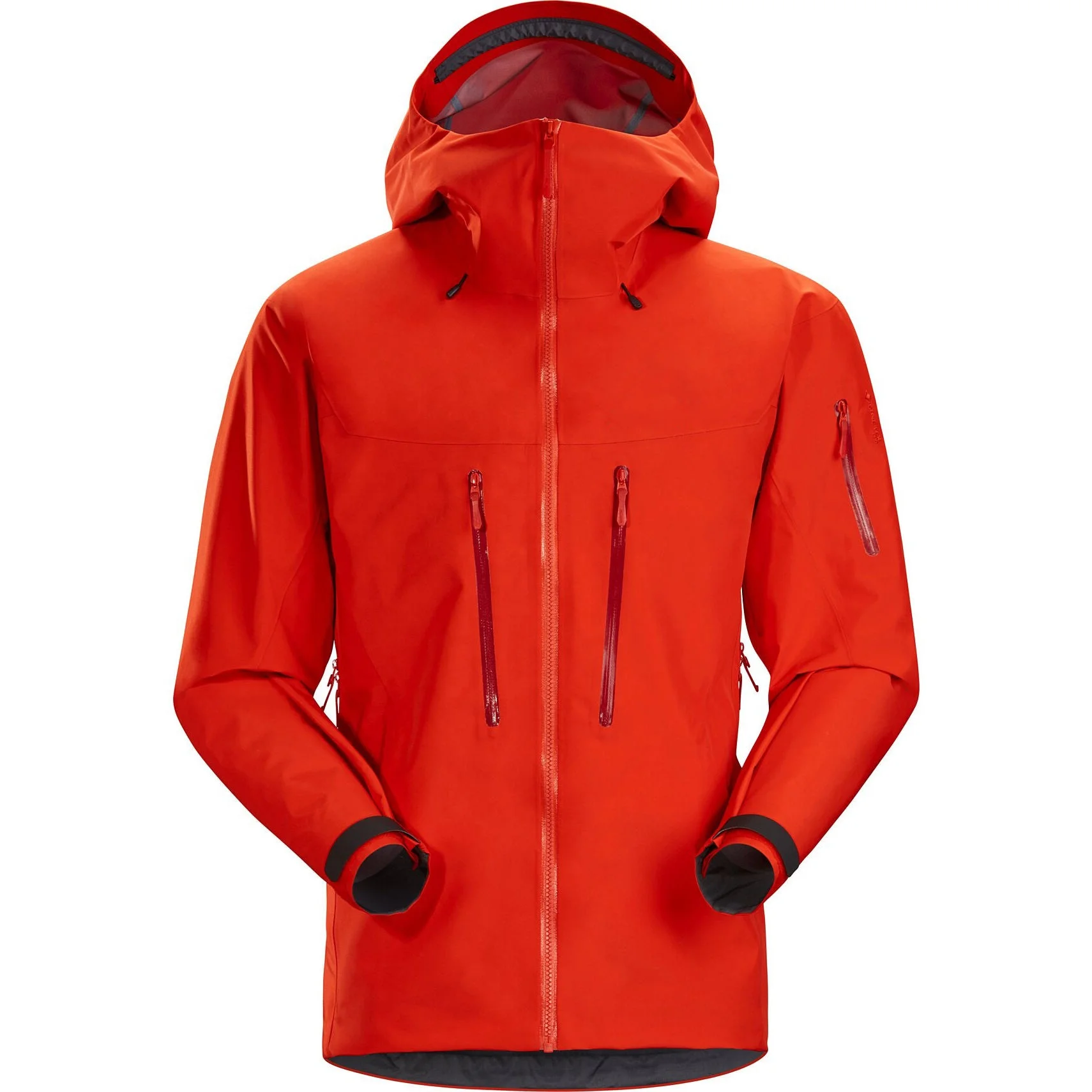 Wholesale lightweight waterproof hooded rain jacket Outdoor adventure ski raincoat Windbreaker Hiking jacket for men