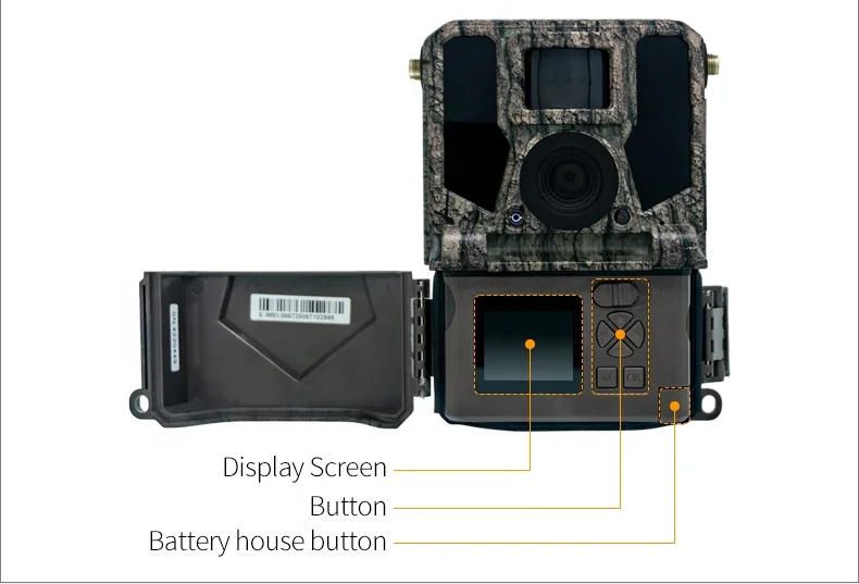 2024 36MP Wireless Trail Camera 2K Video Resolution GSM Network SIM Card Remote Control Waterproof CMOS Sensor SD Memory Hunting