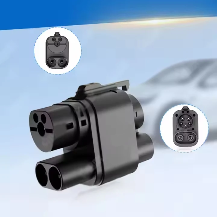 DC Adaptador CCS2 to CCS1 EV Charging Adapter Plug for Fast Electric Vehicle Charging Station