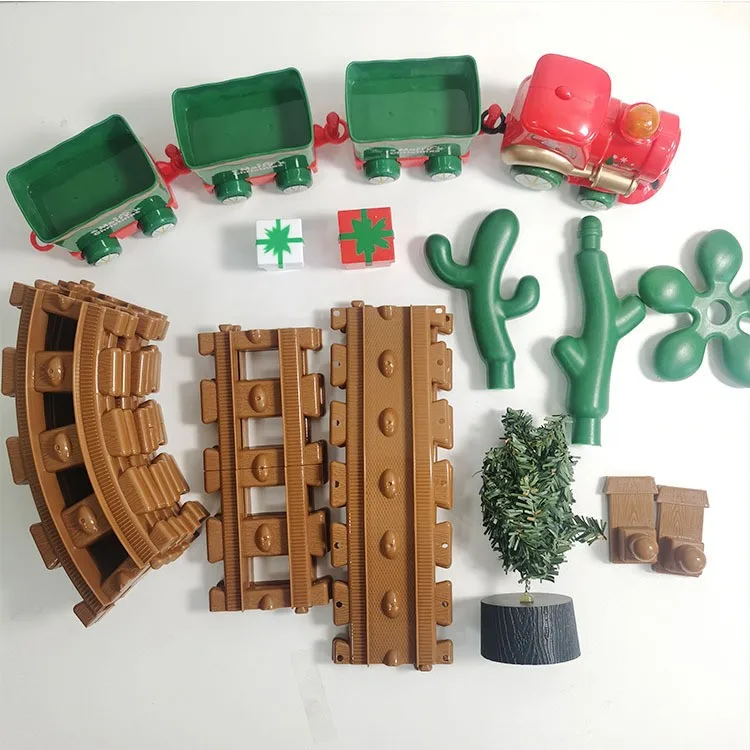Juguetes de navidad 2023 Children DIY Xmas train toy with track set HN952896
