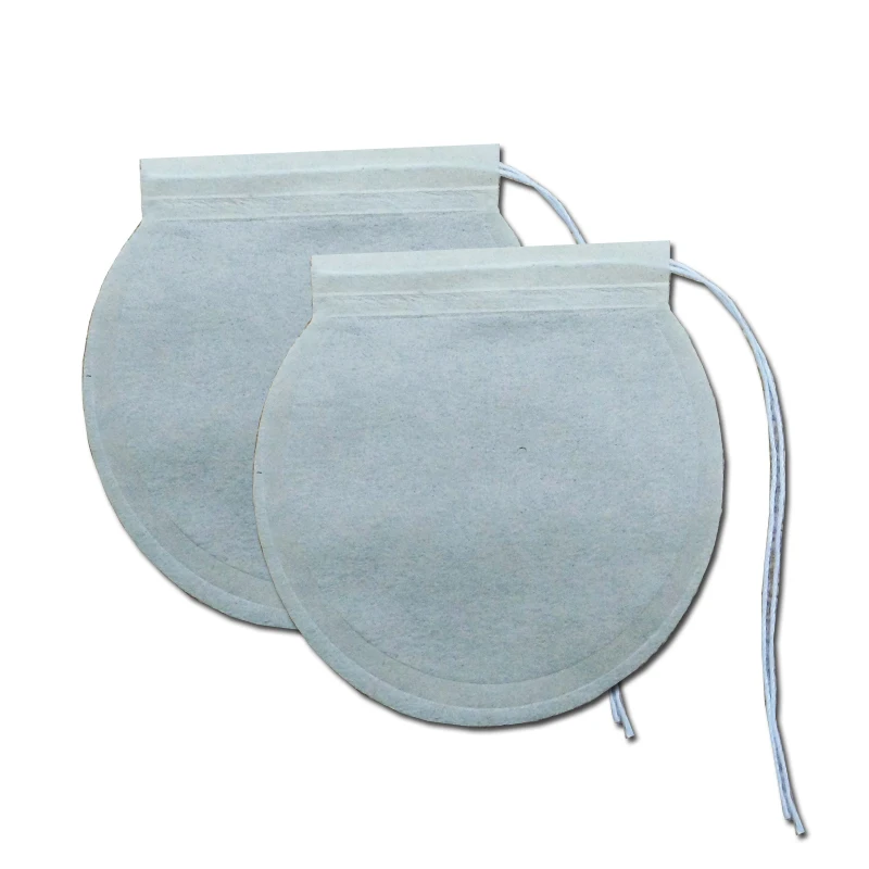 Heat Seal 75mm 3-10g Round Paper Tea Bag Filter Empty Paper Tea Bag With String