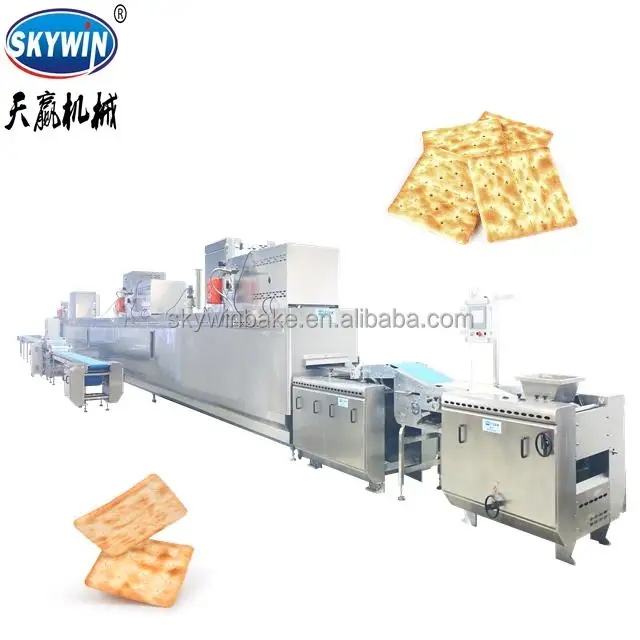 High efficiency Hello Panda Biscuits Making Machine Soft and Hard Soda Cracker Biscuits Production Line