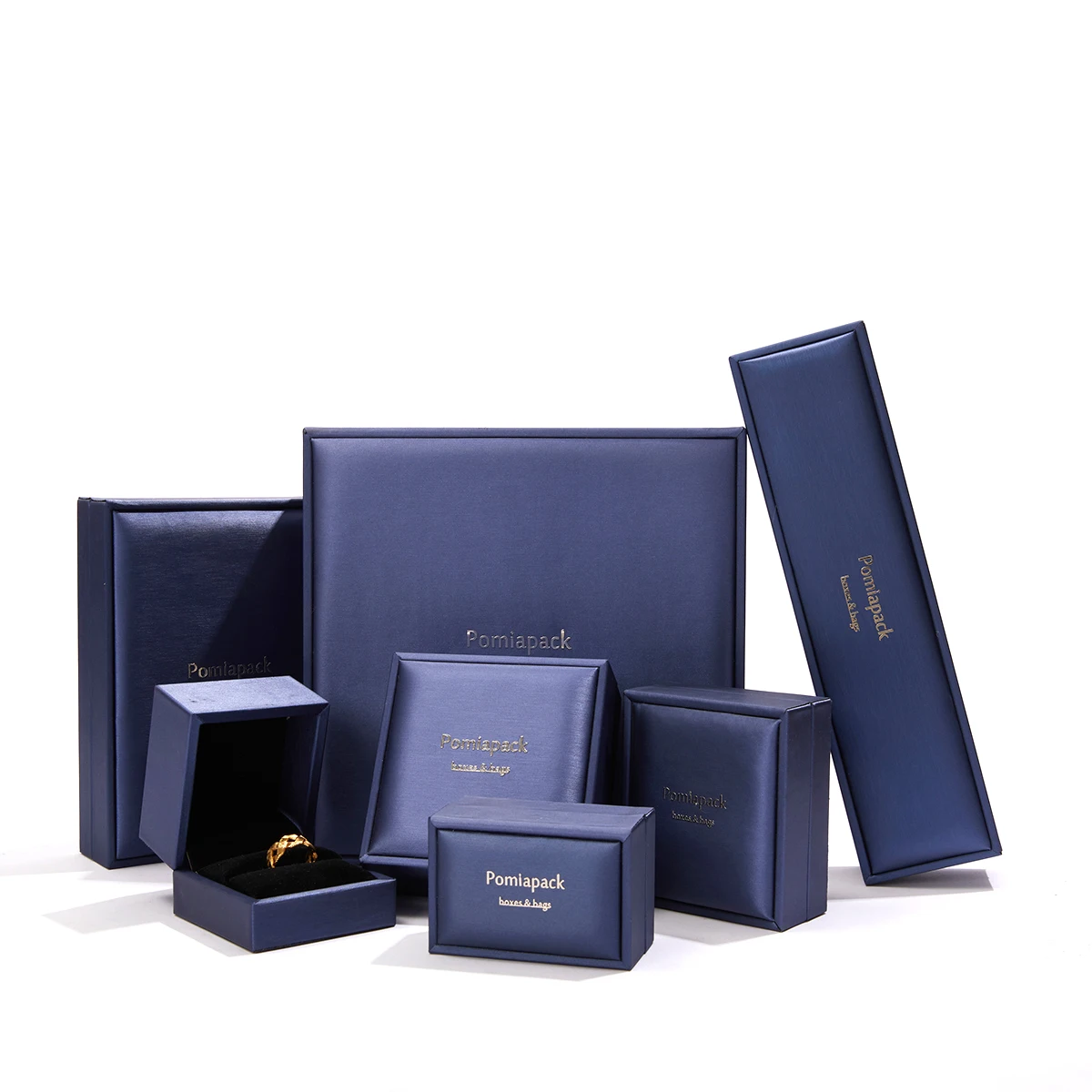 Оптовая продажа роскошная коробка для ювелирных изделий упаковка на заказ полиуретановый кулон браслеты серьги ожерелье